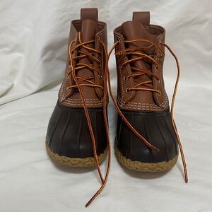 L.L. Bean Brown and Dark Brown Women's Winter Rain Boots